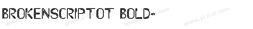 BrokenscriptOT Bold字体转换